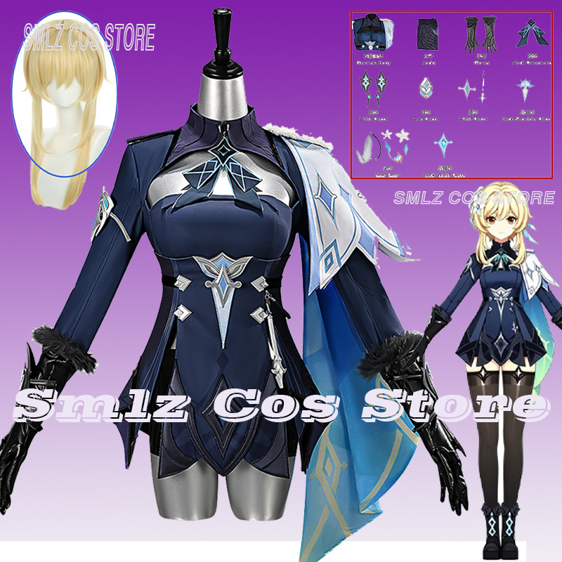 Anime Cosplay Dress - 2026 Genshin Impact Traveler Lumine Cosplay