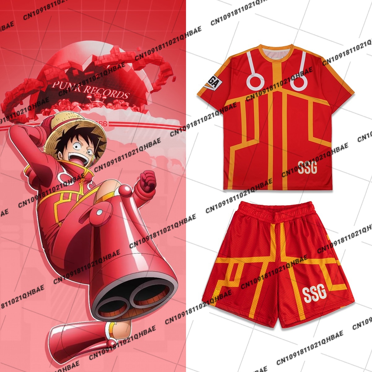 Anime Cosplay Swimsuit - New Egghead Island Monkey D. Luffy