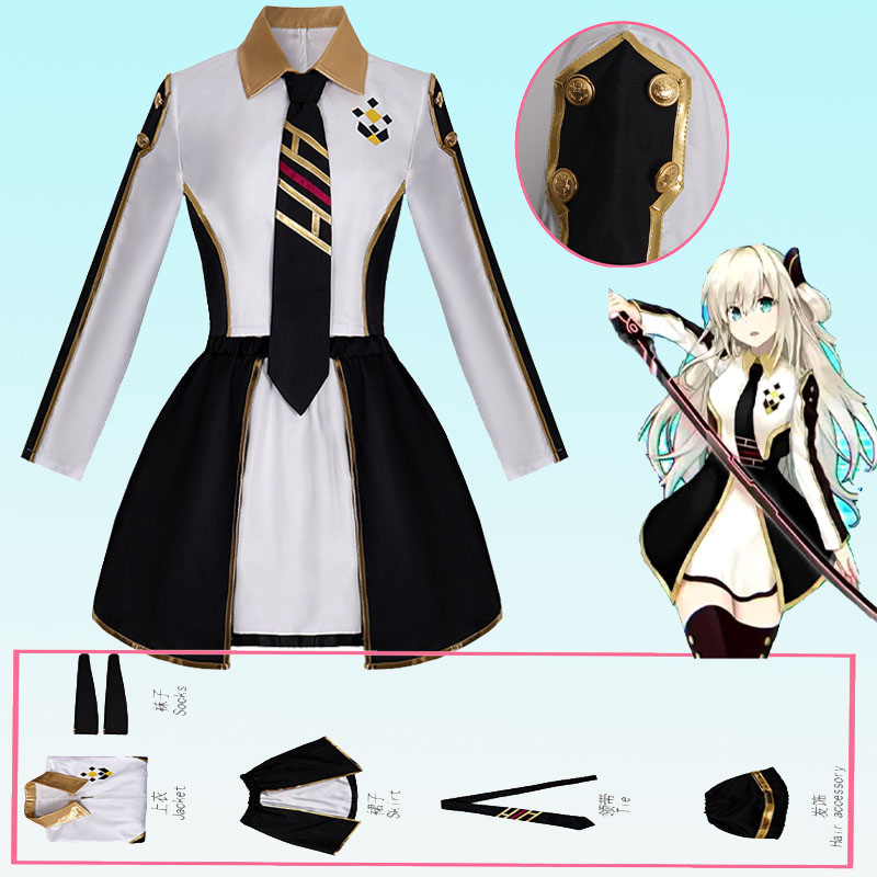 Anime Cosplay Dress - Anime Womens Costume Cosplay Suit Sky