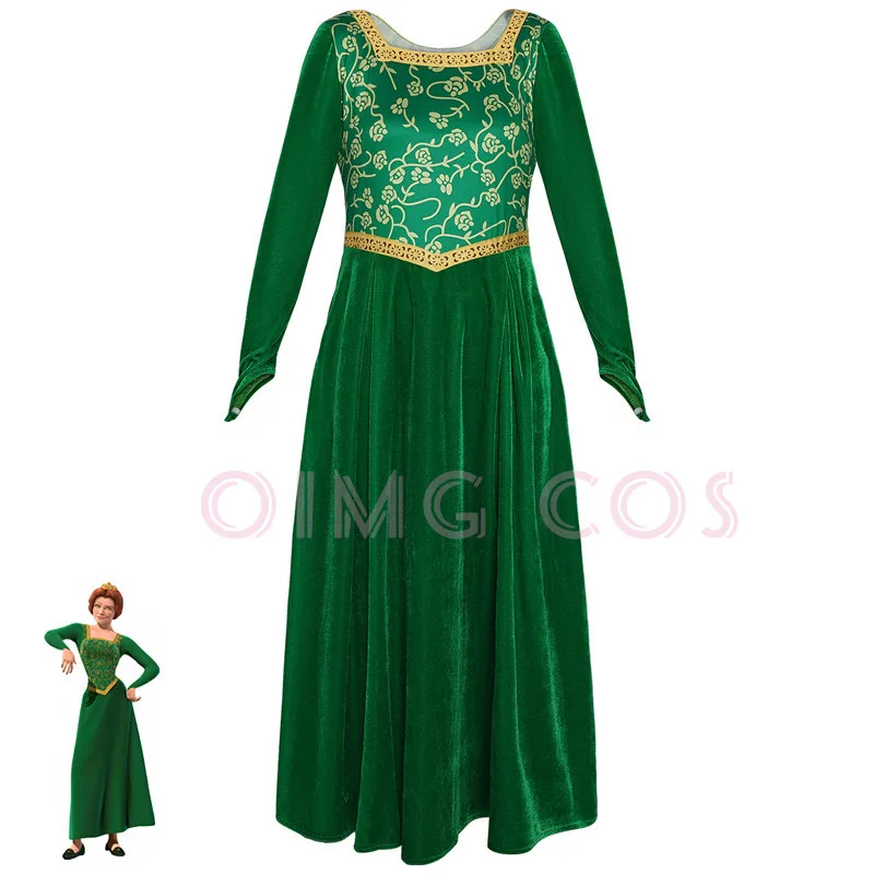 Anime Cosplay Dress - Princess Fiona Cosplay Costume Adult Carnival