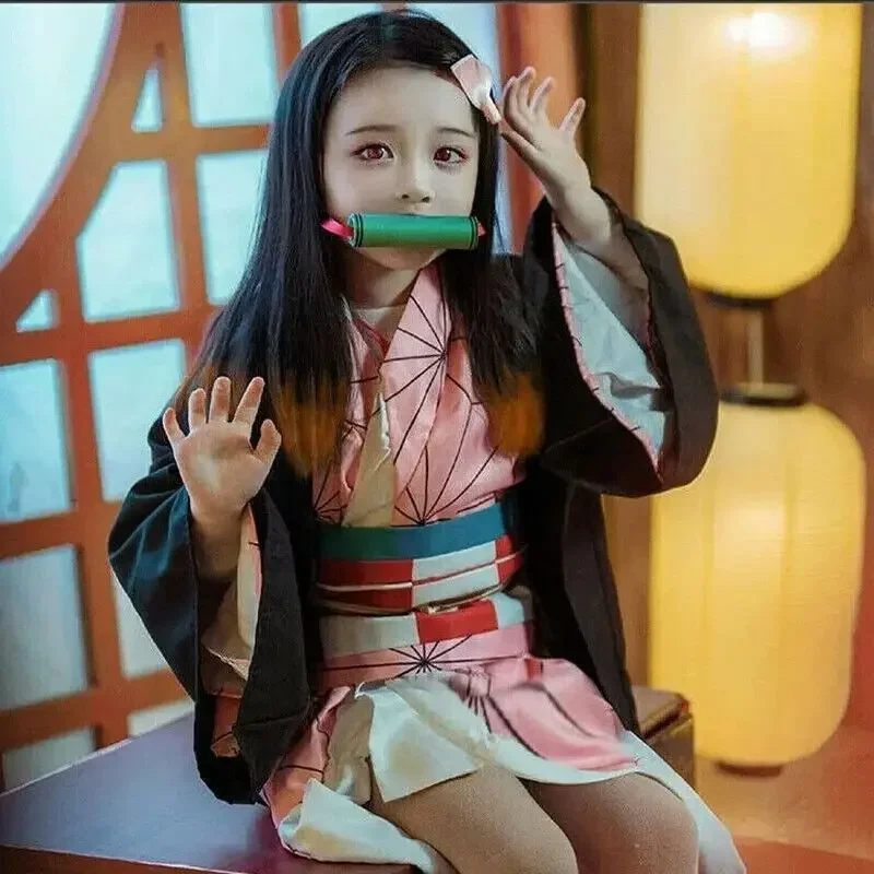 Anime  Kamado Nezuko Cosplay C - đánh giá và giá Anime Cosplay Nezuko