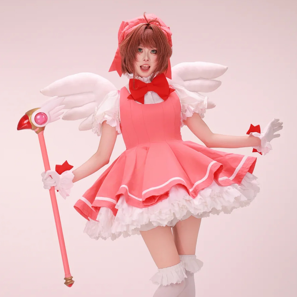 Kinomoto Sakura Cosplay Pink L - đánh giá và giá Anime Cosplay Easy