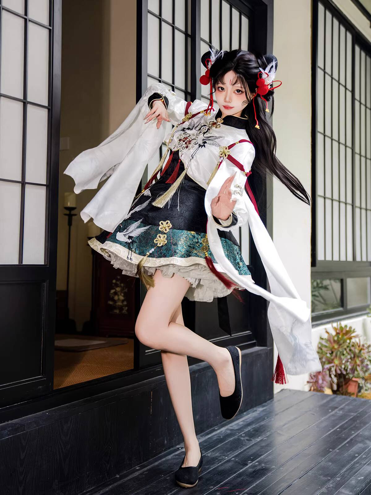 Chinese Hanfu Style Crane Immo - đánh giá và giá Anime Cosplay Lolita