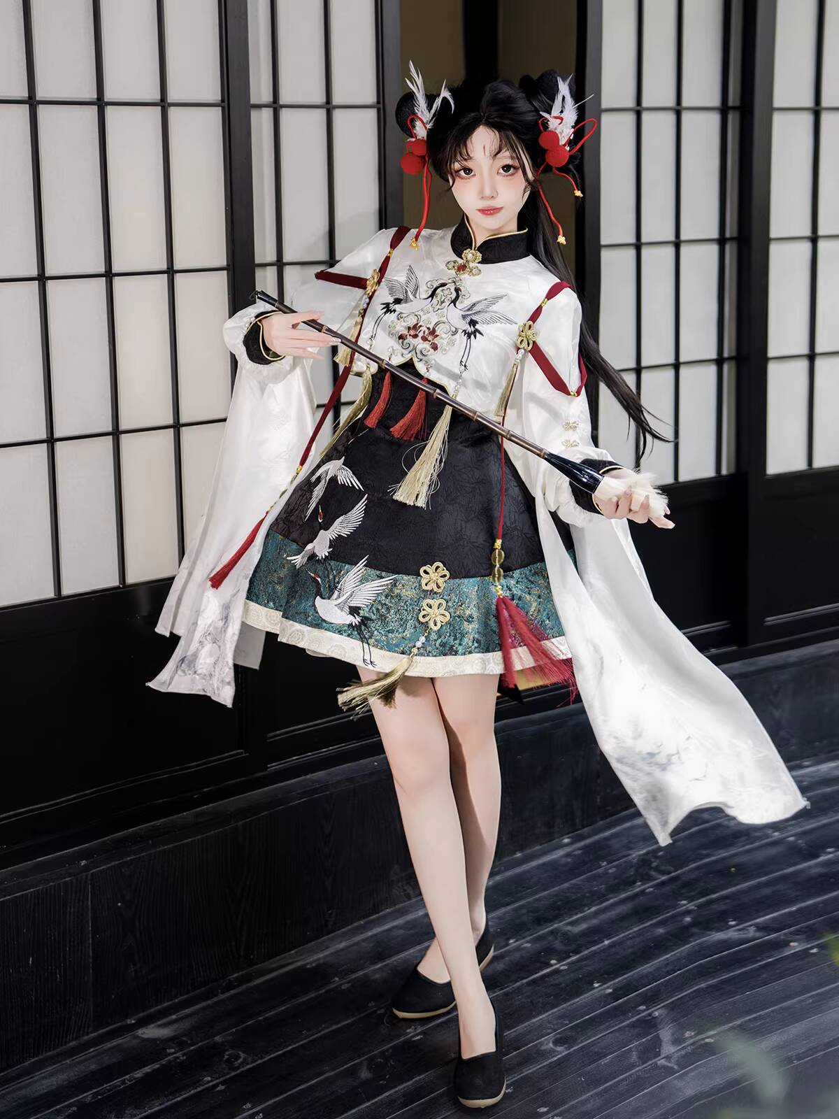 Chinese Hanfu Style Crane Immo - đánh giá và giá Anime Cosplay Lolita