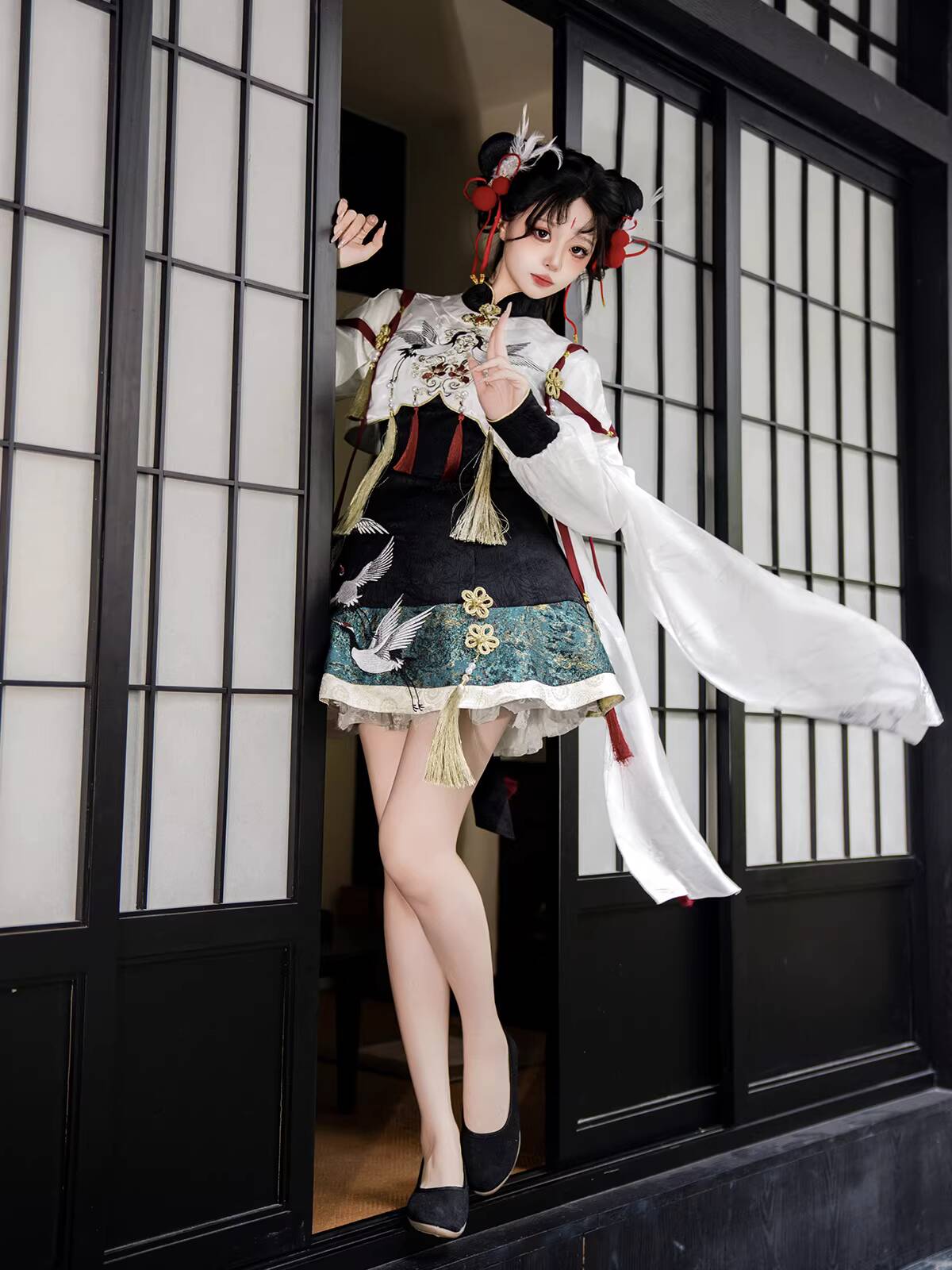 Chinese Hanfu Style Crane Immo - đánh giá và giá Anime Cosplay Lolita