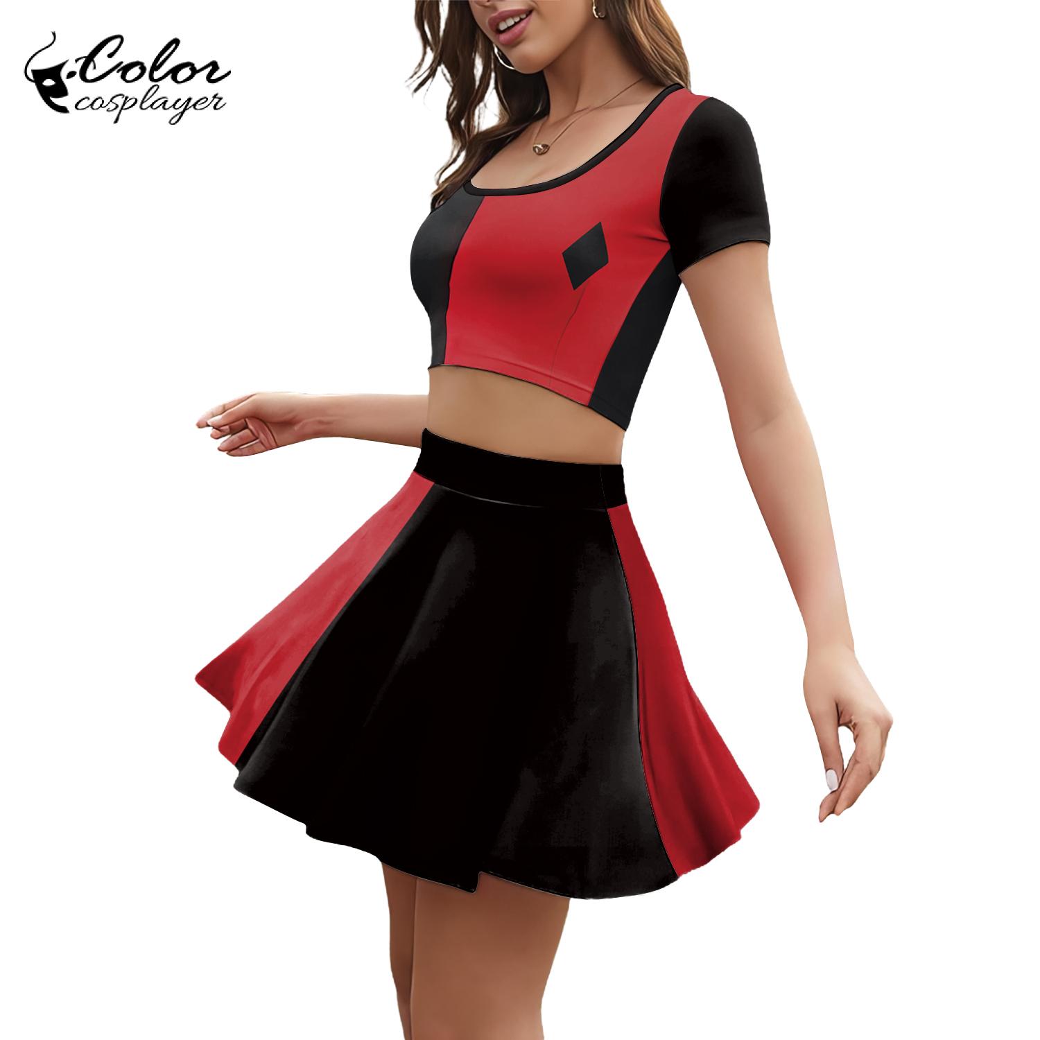 Color Cosplayer Movie Clown Wo - đánh giá và giá Anime Harley Quinn Cosplay