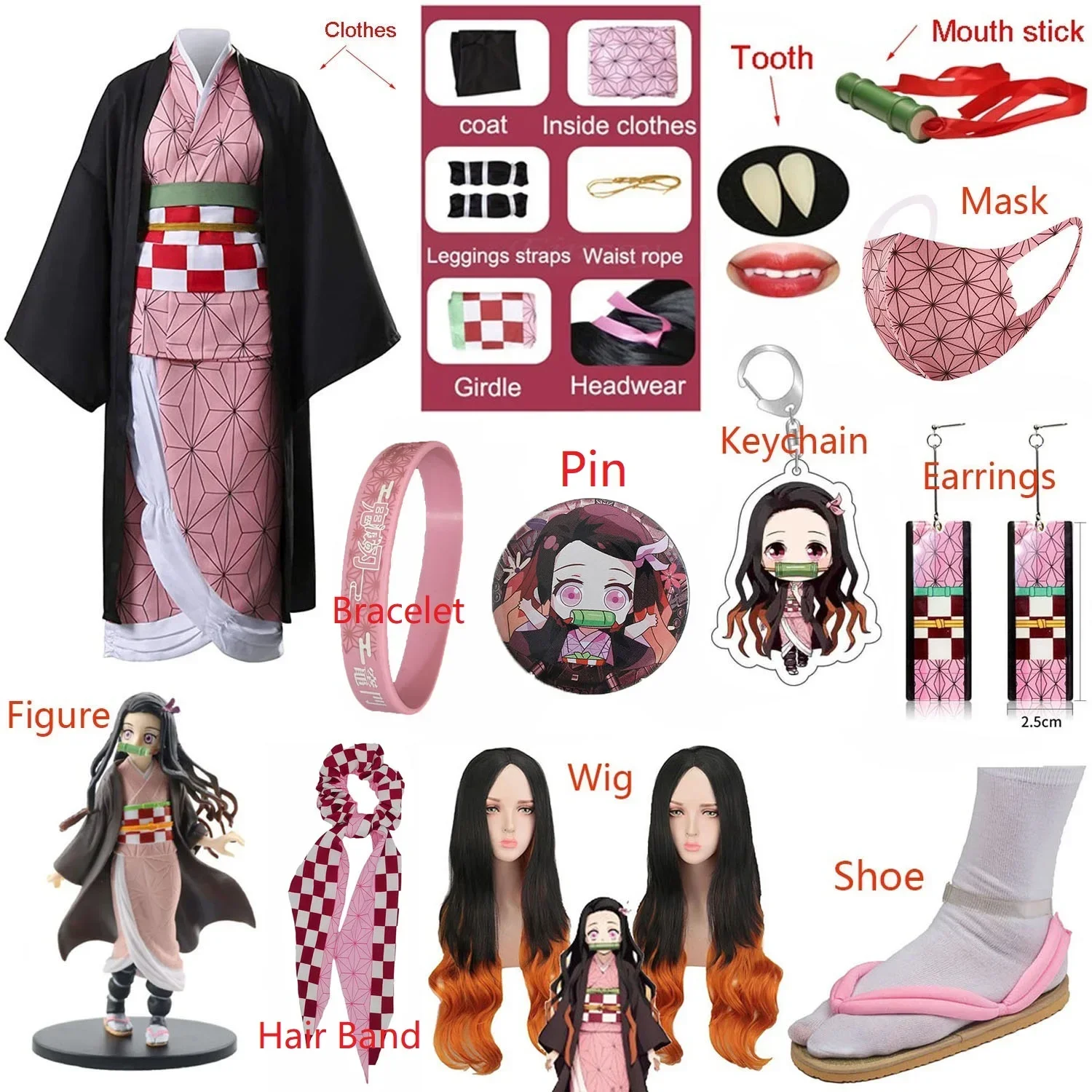 Adult Kids Anime   Kamado Nezu - đánh giá và giá Anime Cosplay Nezuko