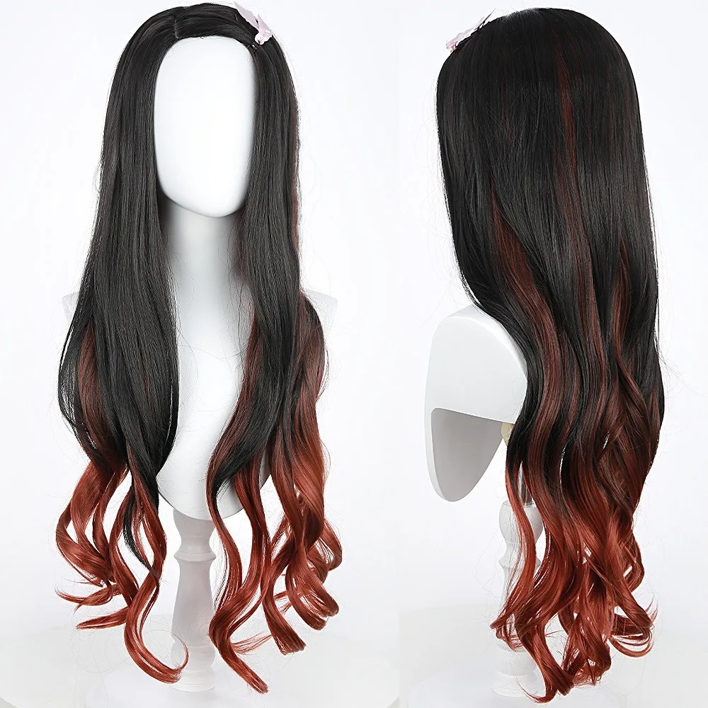 Black Dark Red Gradient Color  - đánh giá và giá Anime Cosplay Nezuko